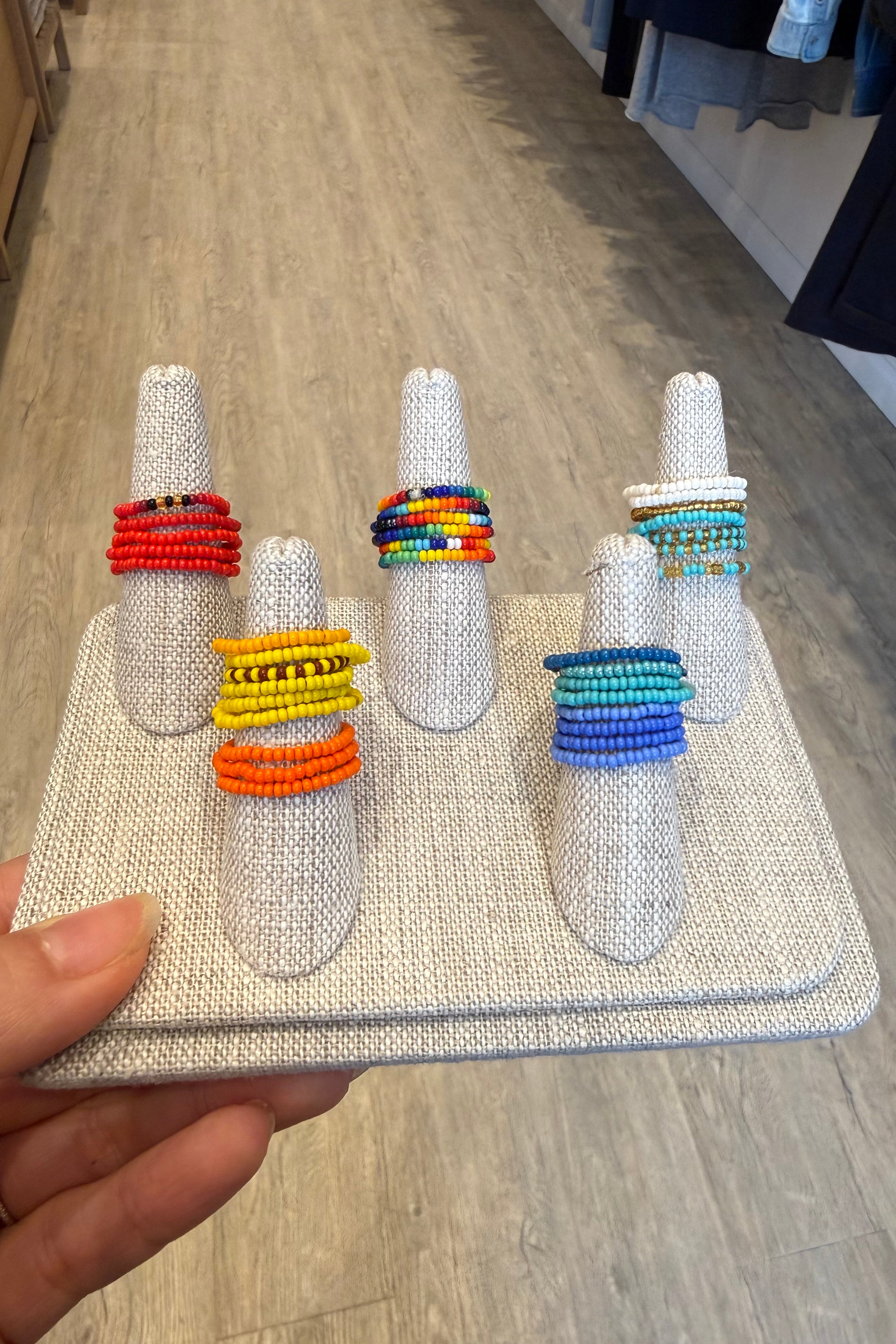 MINI BEADED RINGS