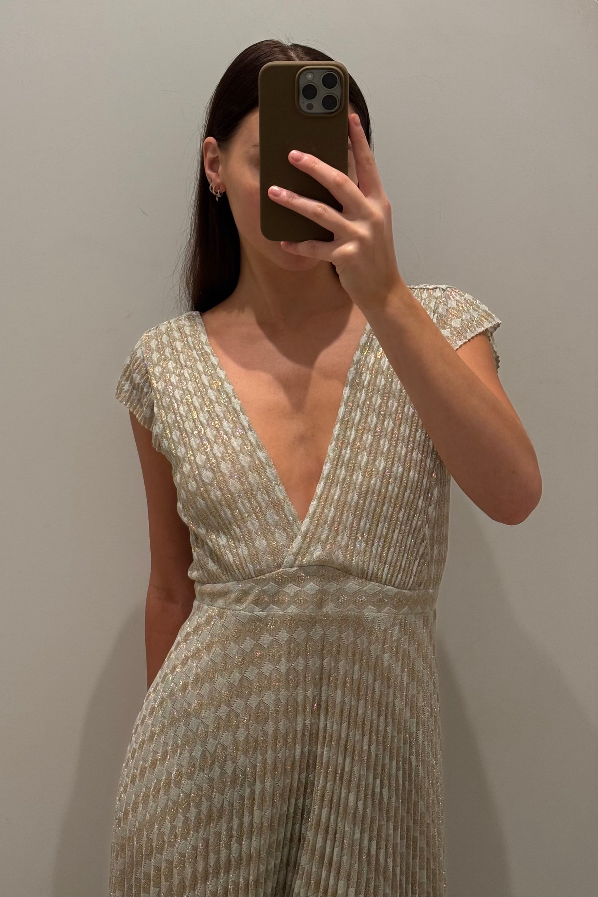 ROBE EN JERSEY ORNÉE DE STRASS