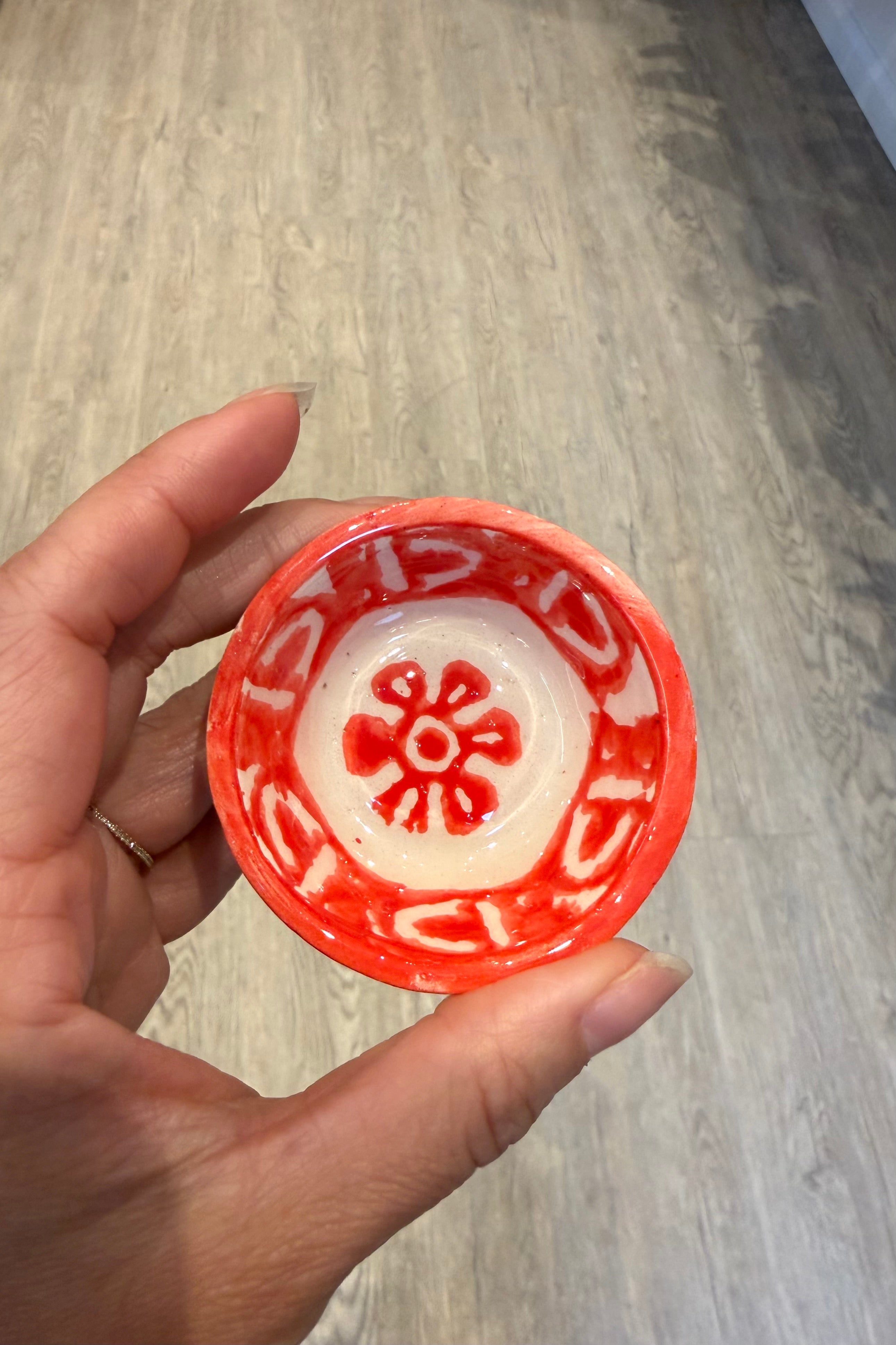 MINI CLAY BOWL IN CHILI