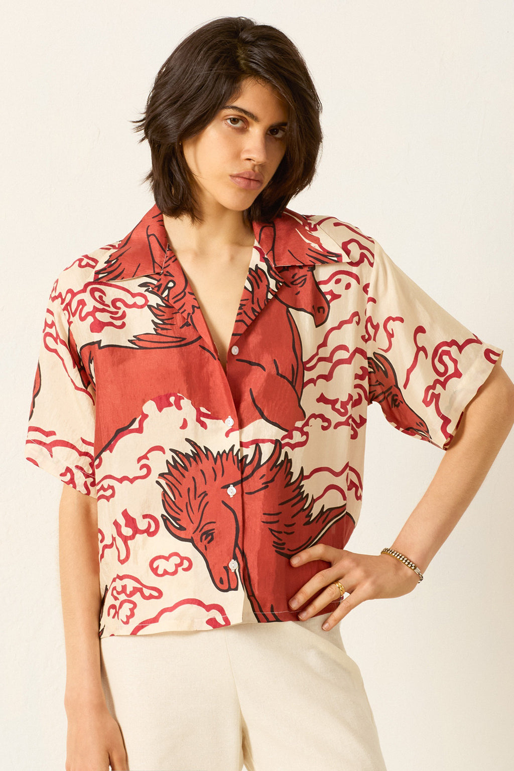 STEVIE ROUGE PEGASUS SHIRT