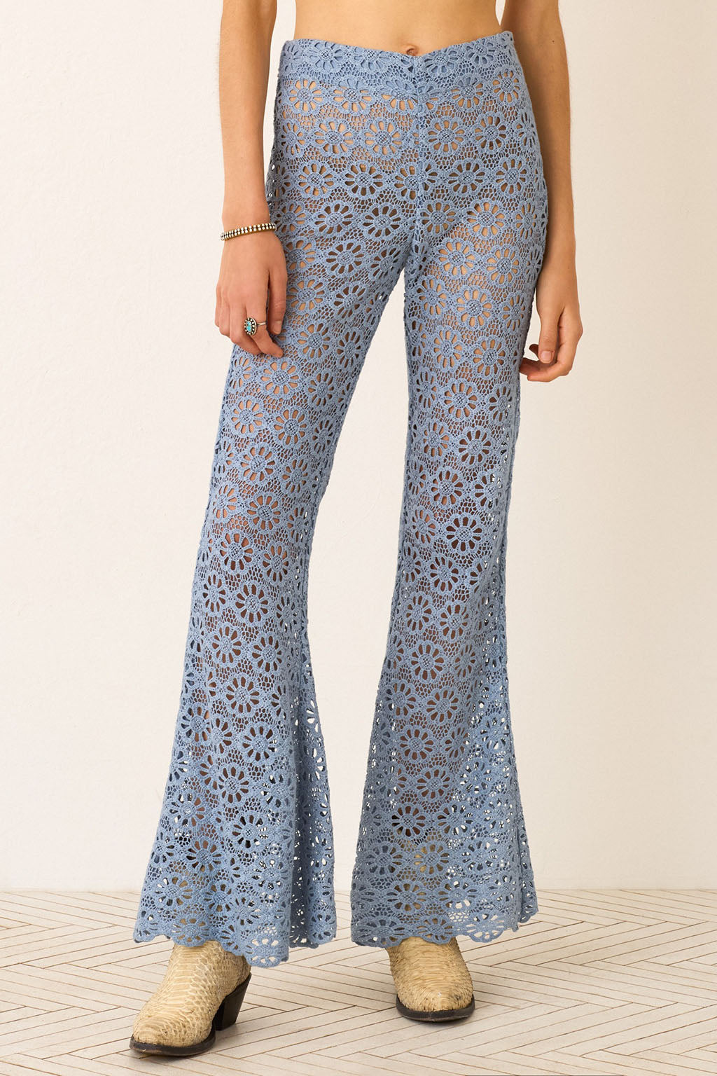 FARAH POWDER BLUE DAISY PANT