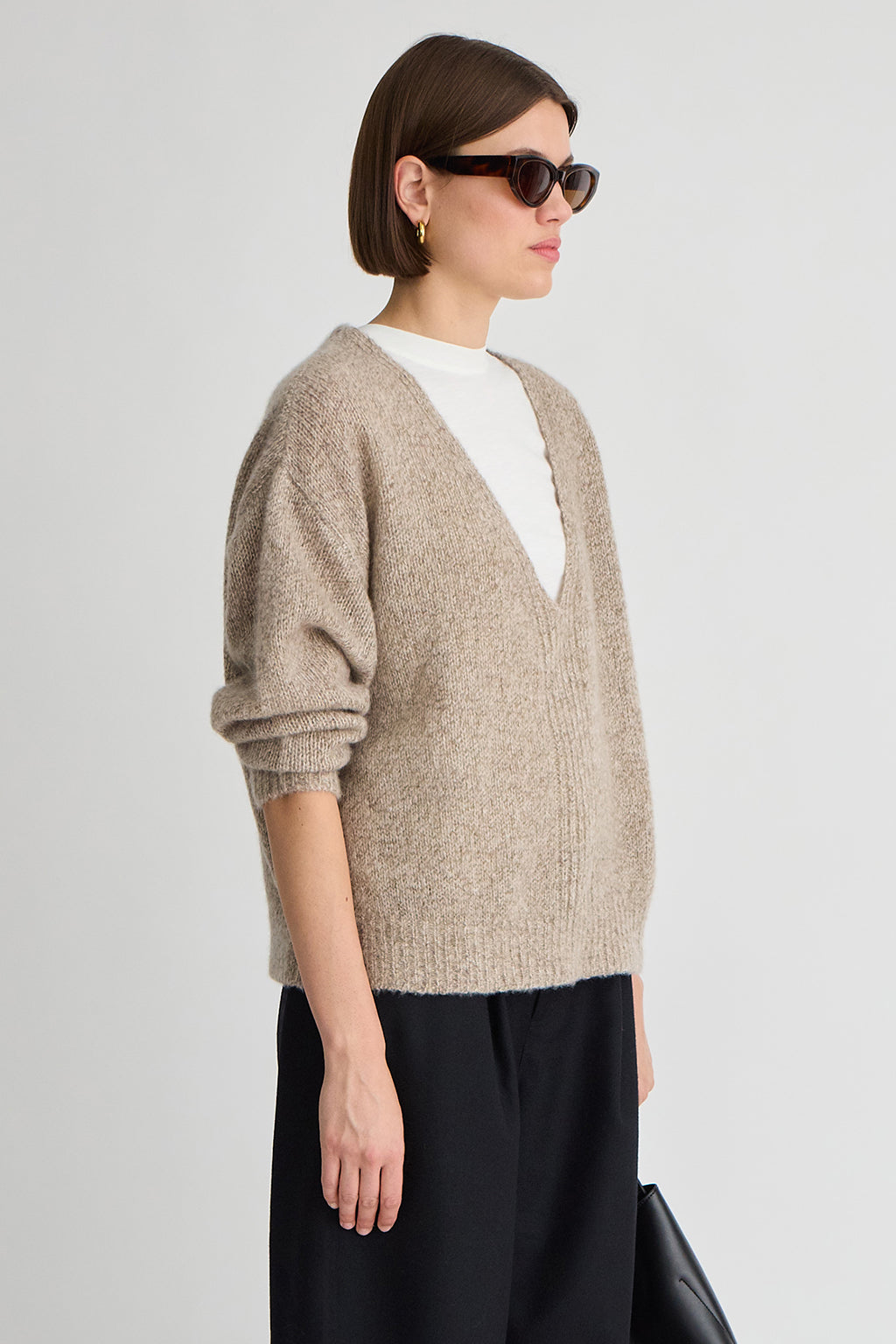 SOFTEST SILK CASHMERE V-NECK SWEATER