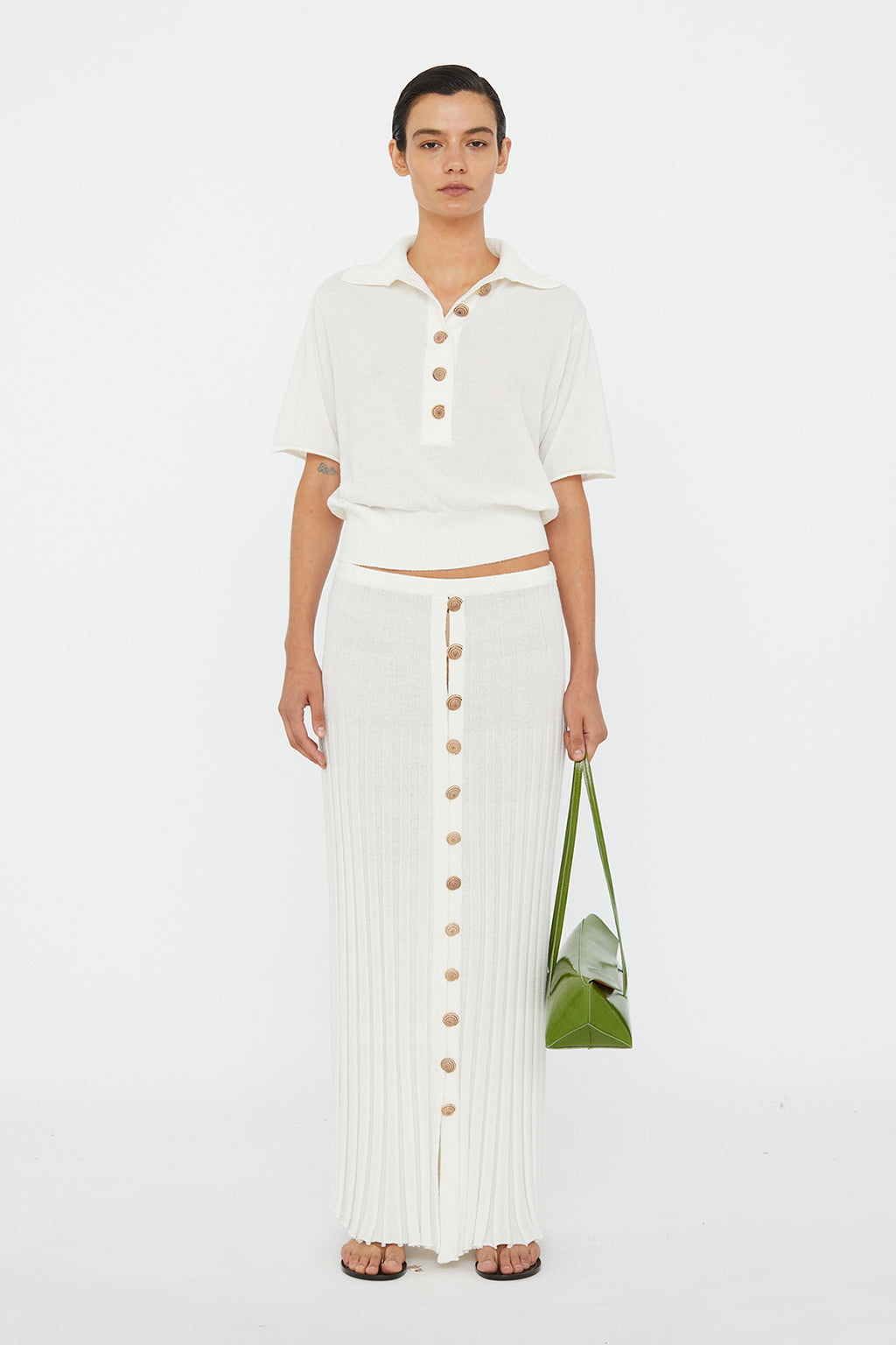 SUNDIAL SHELL SUNRAY KNIT SKIRT