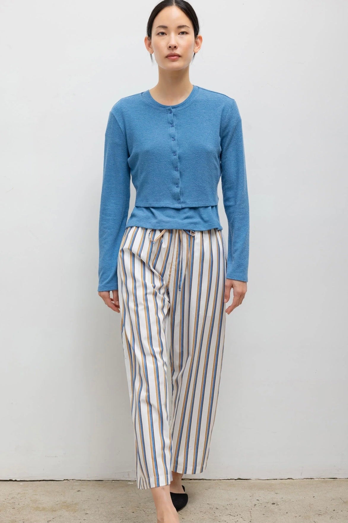 YOSHI STRIPE CROP PANT