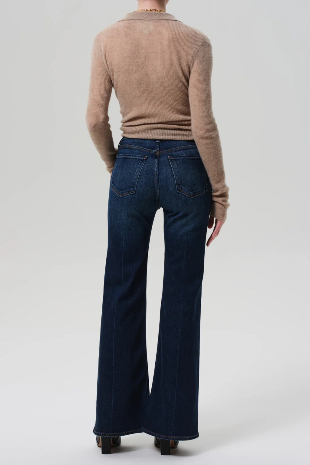 KIMBERLY PATCH POCKET FLARE DENIM