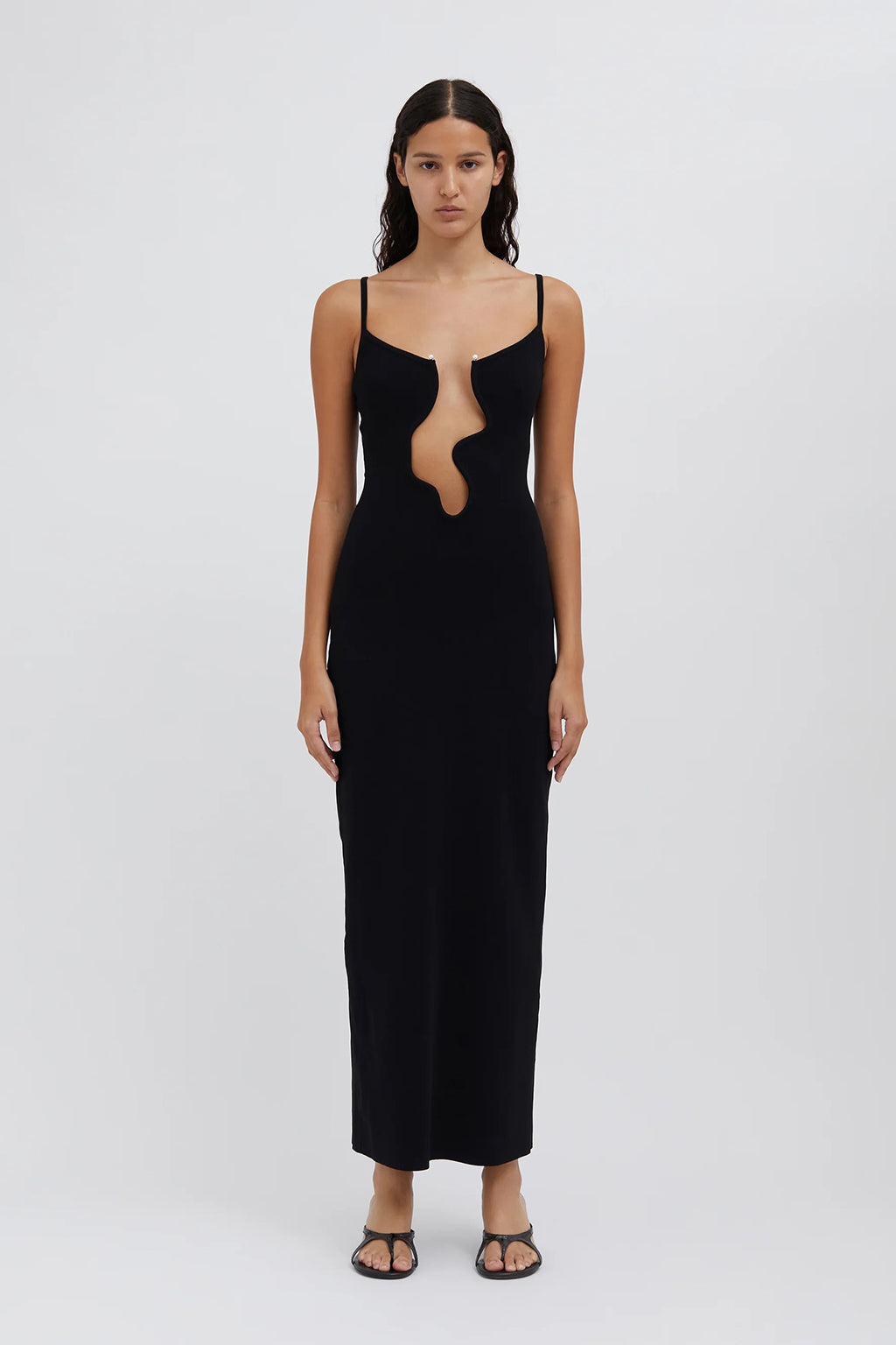 SALACIA WIRE COLUMN DRESS