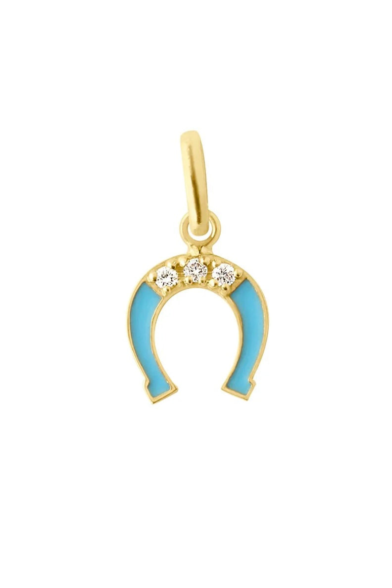 DIAMOND HORSESHOE RESIN PENDANT