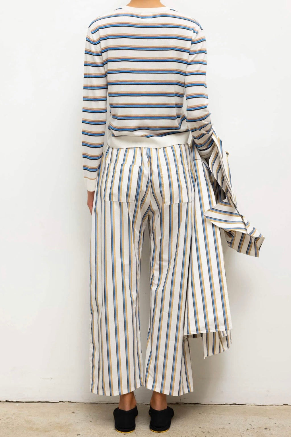 YOSHI STRIPE CROP PANT