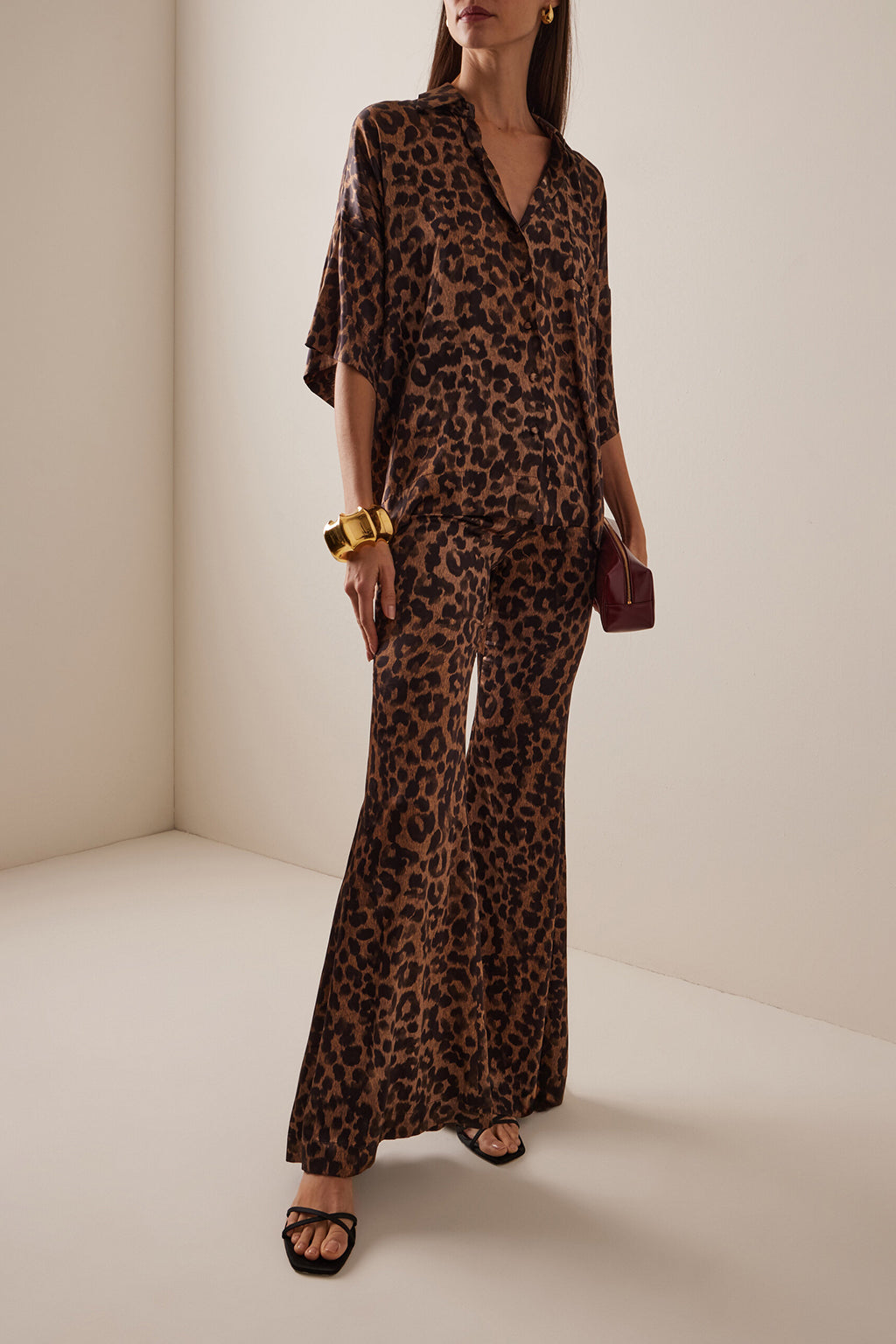 ZAOUA SILK CREPE TROUSERS