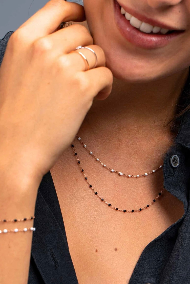 COLLIER GIGI CLASSIQUE 20" EN BLANC