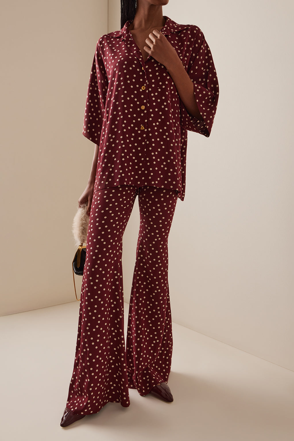 ZAOUA SILK CREPE TROUSERS