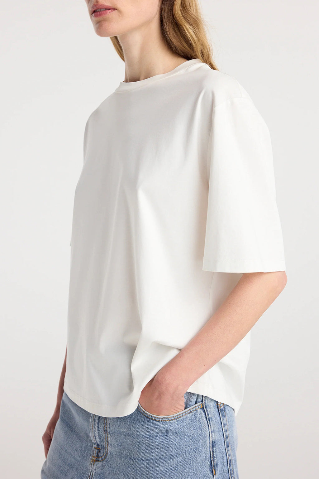 OVERSIZED COTTON SILK T-SHIRT *pre-order*