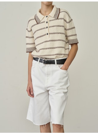 POLO EN ÉPONGE RAYÉ