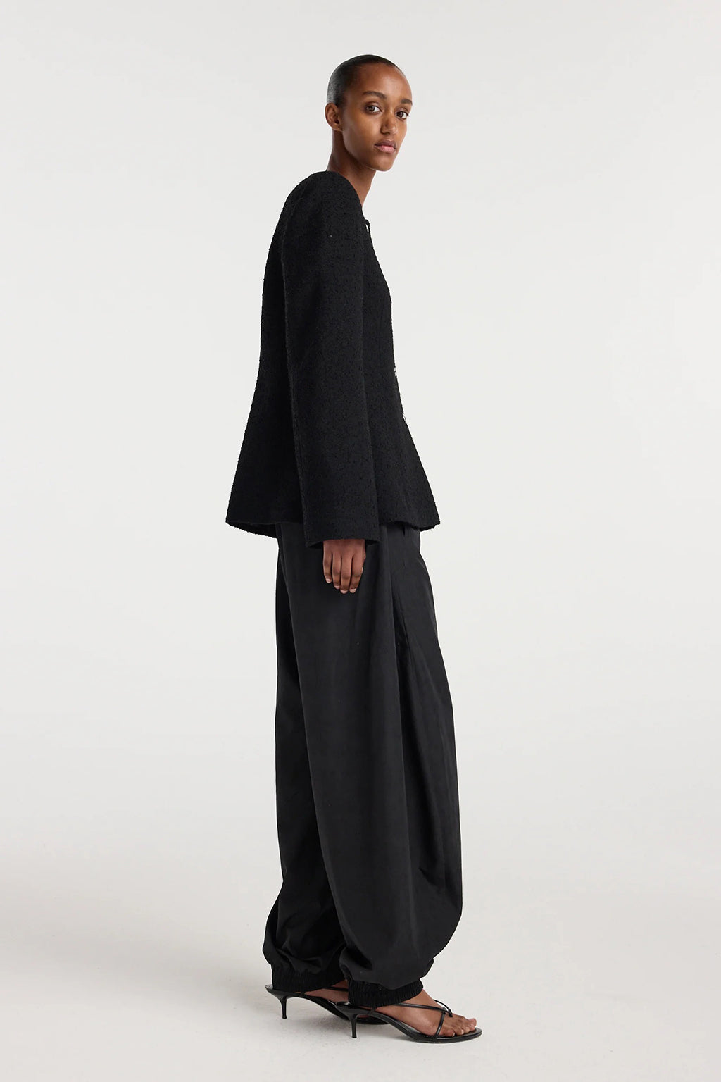 COLLARLESS BOUCLÉ BLAZER *pre-order*
