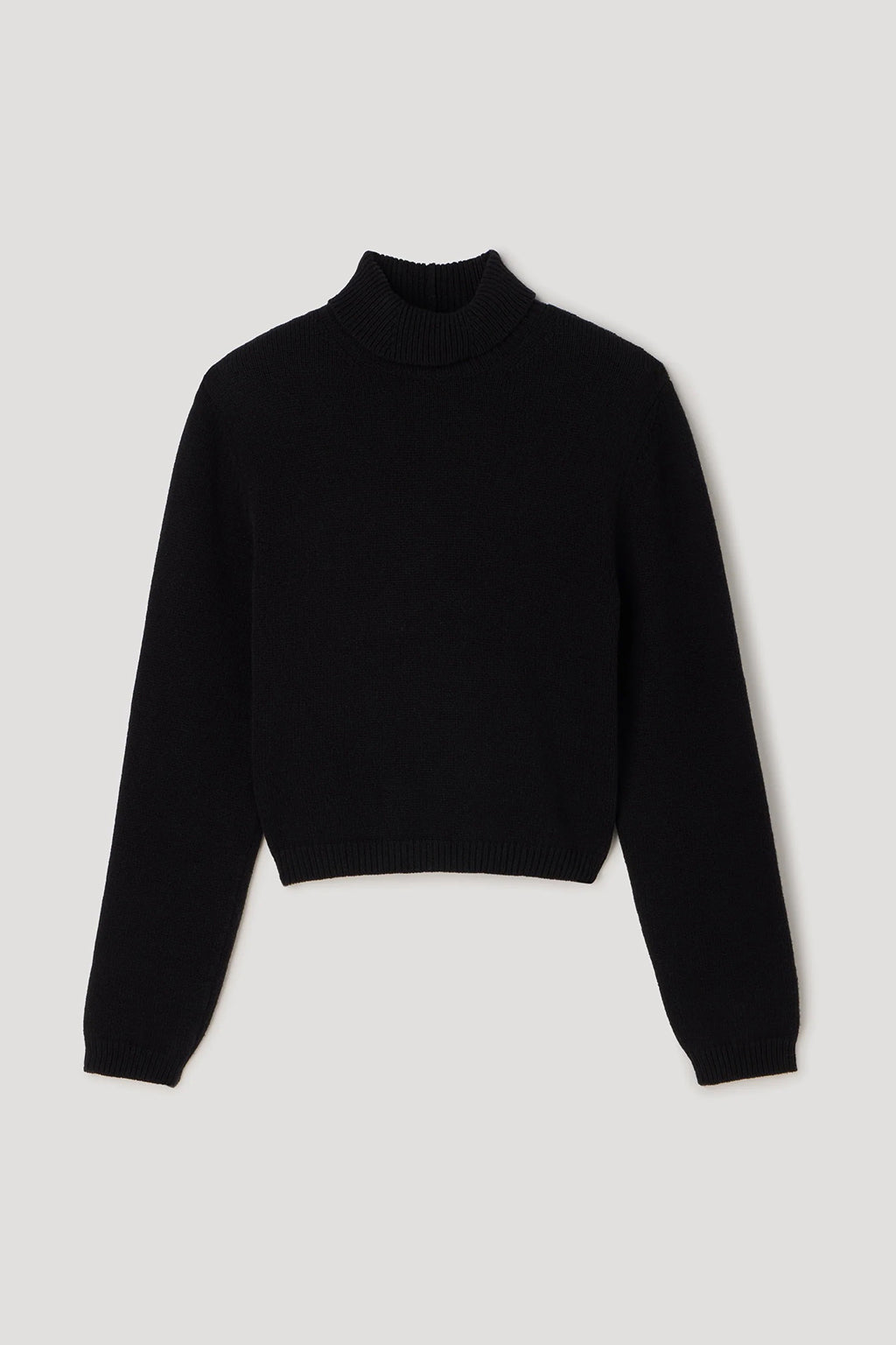 STATEMENT SHOULDER TURTLENECK SWEATER