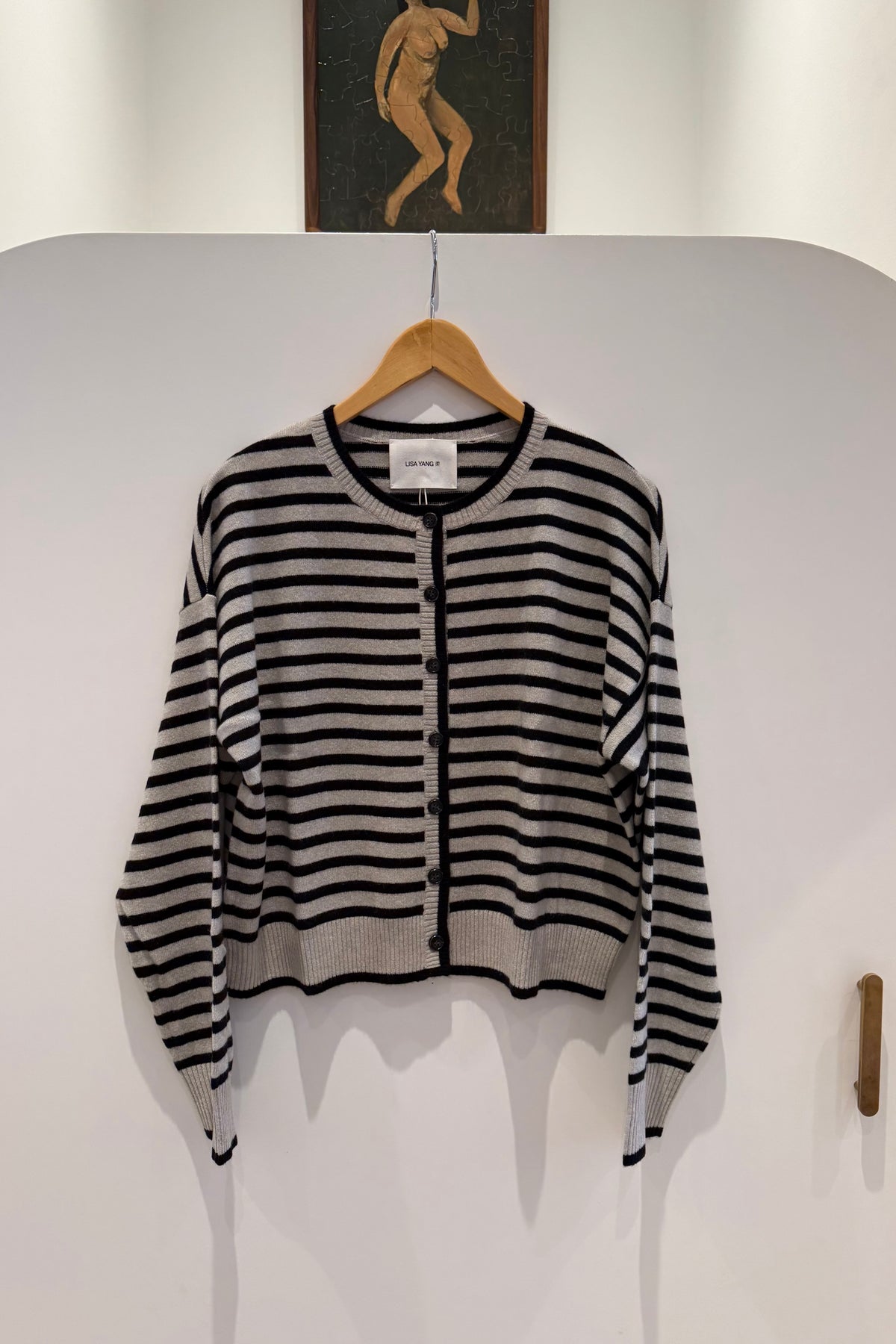 MARTIS STRIPE CASHMERE CARDIGAN