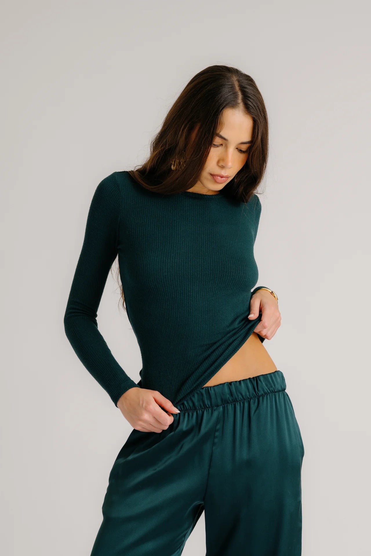 BRYNN WIDE LEG SILK PANT