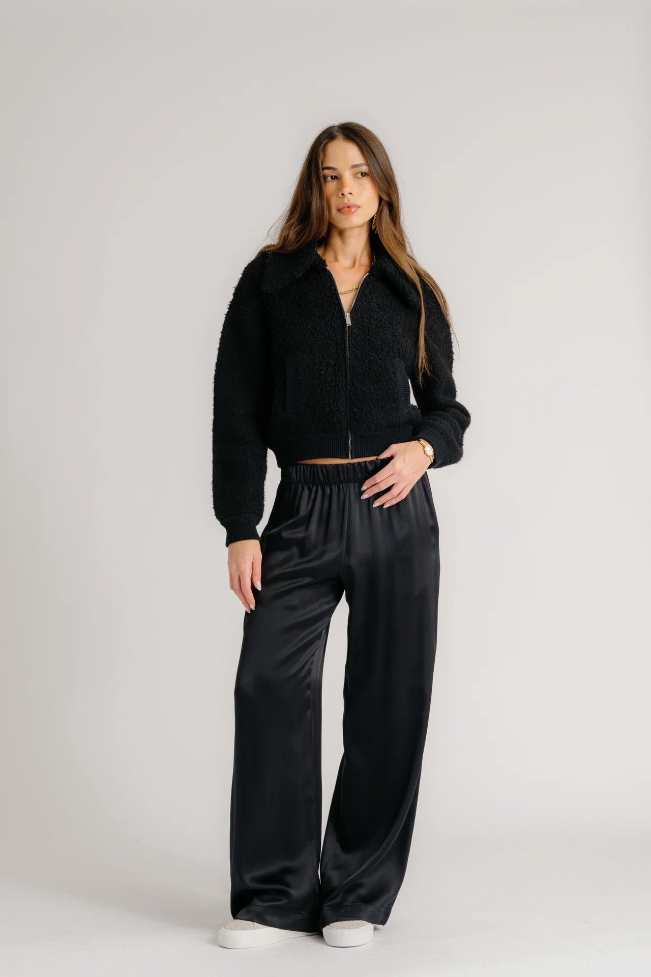 PANTALON LARGE EN SOIE BRYNN