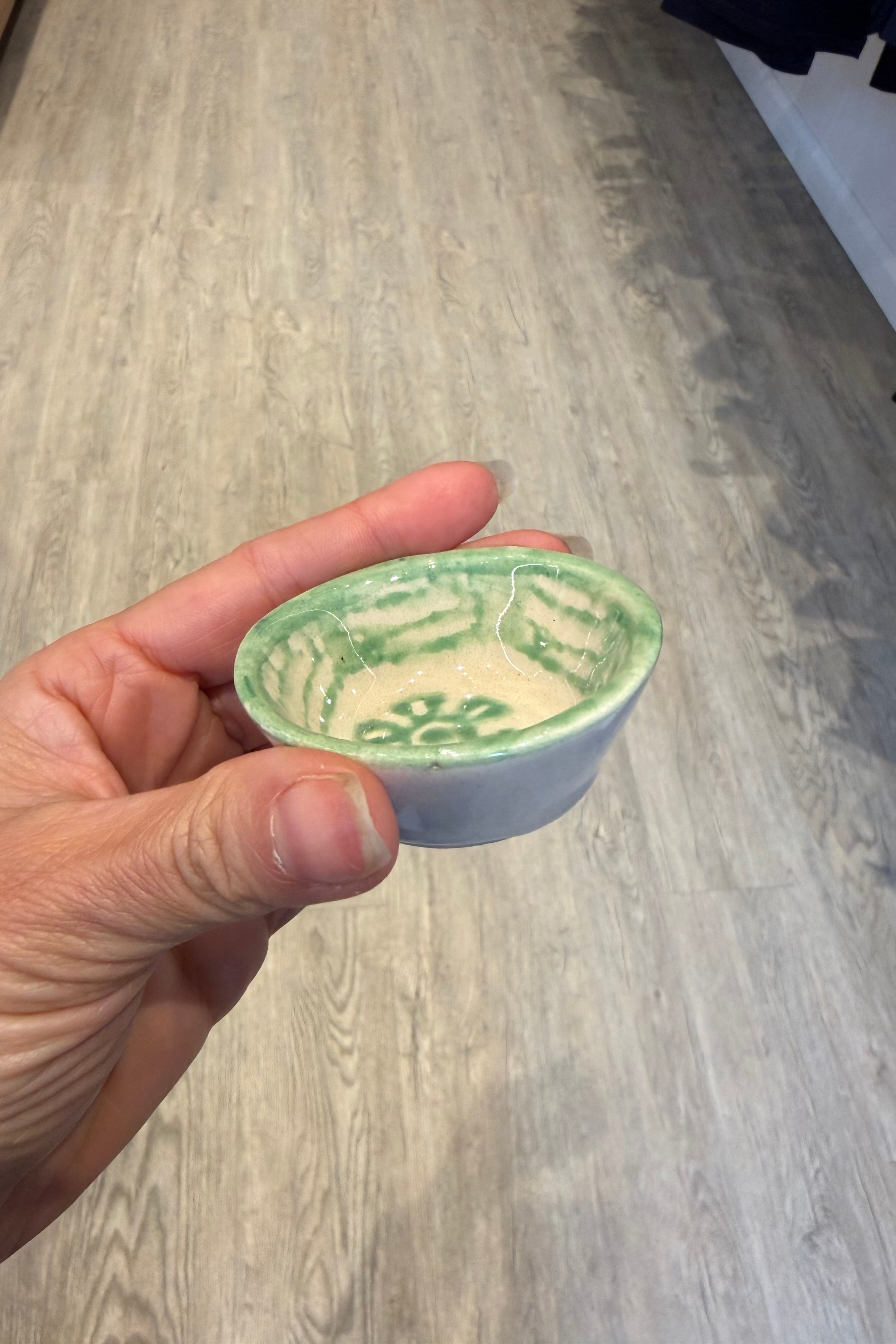 MINI CLAY BOWL IN PISTACHE