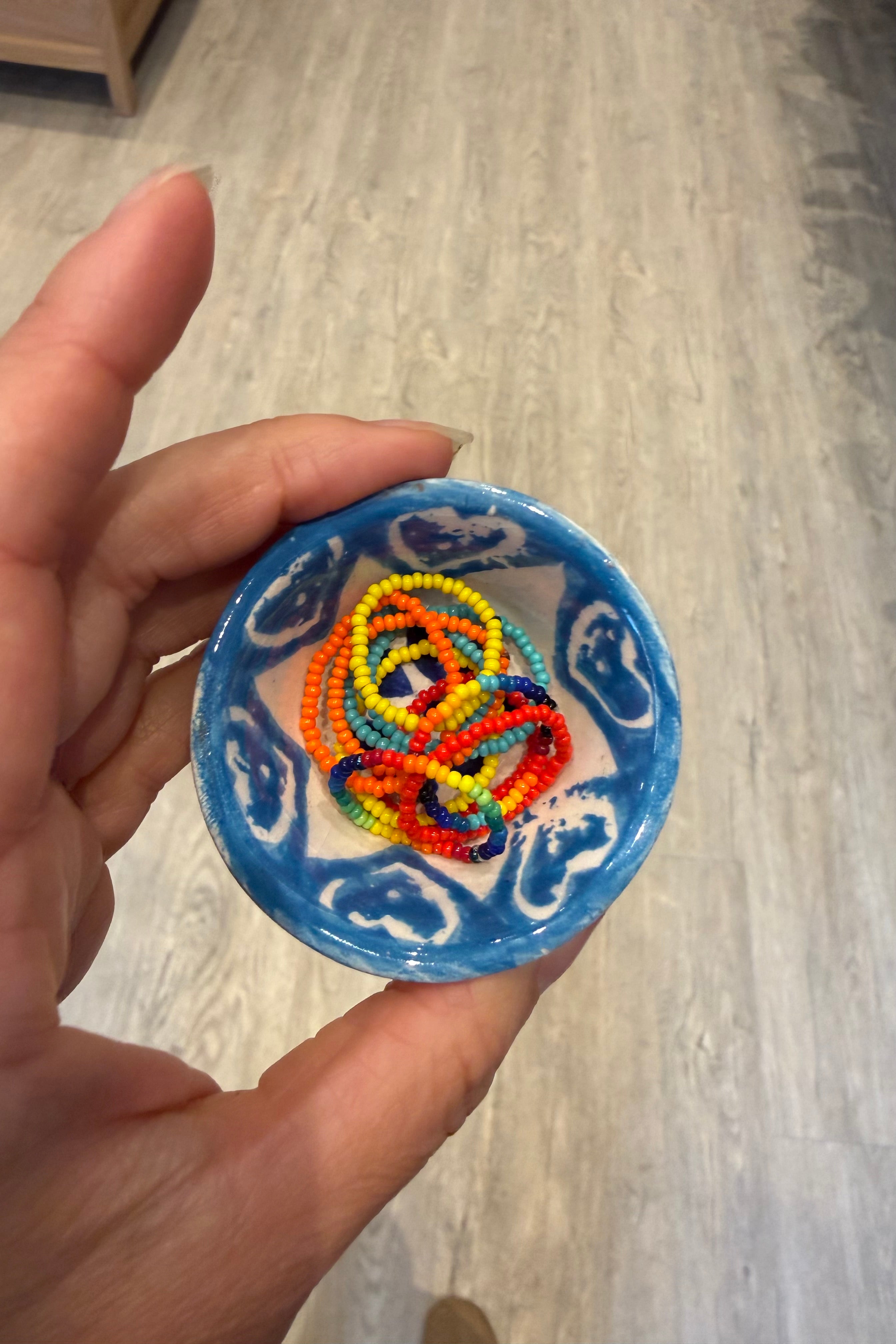 MINI CLAY BOWL IN ROJO AZUL