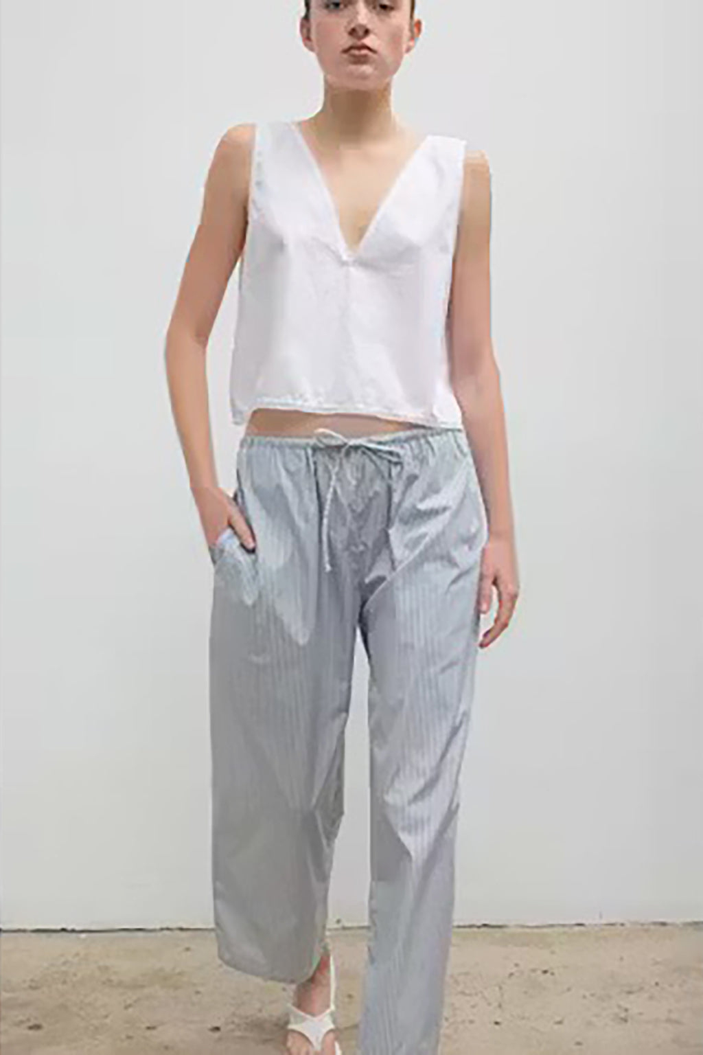 YOSHI STRIPE CROP DRAWSTRING PANT *pre-order*
