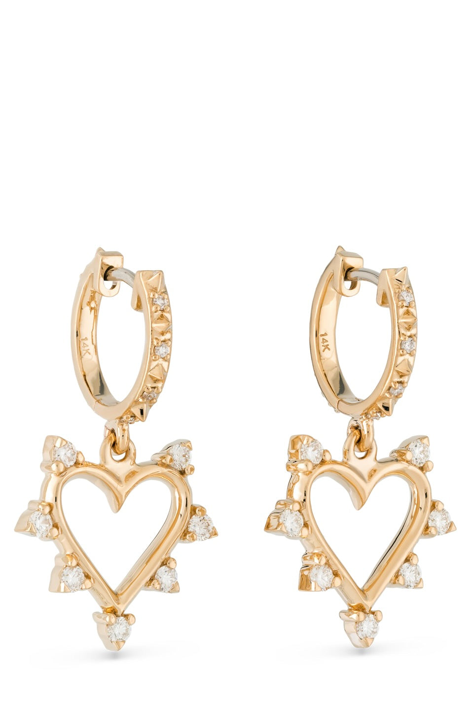 BOUCLES D'OREILLES CŒUR OUVERT