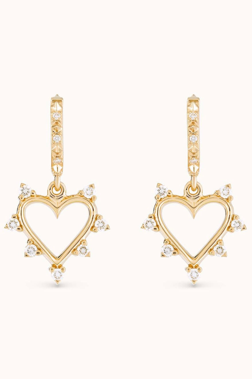 BOUCLES D'OREILLES CŒUR OUVERT