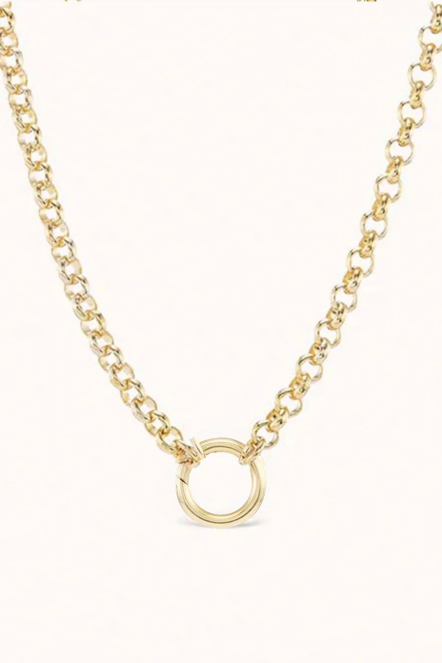PLAIN CLASP 3.0 ROLO CHAIN 18"