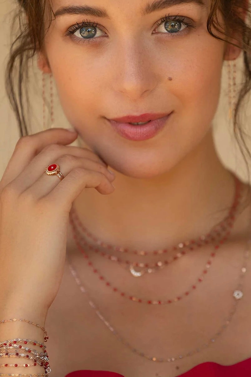 CLASSIC 16" GIGI NECKLACE IN POPPY