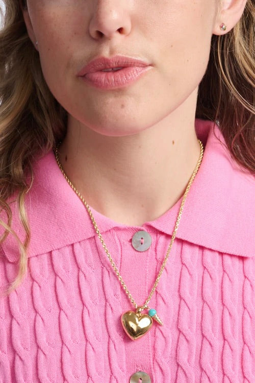 XL HELIUM HEART PENDANT NECKLACE