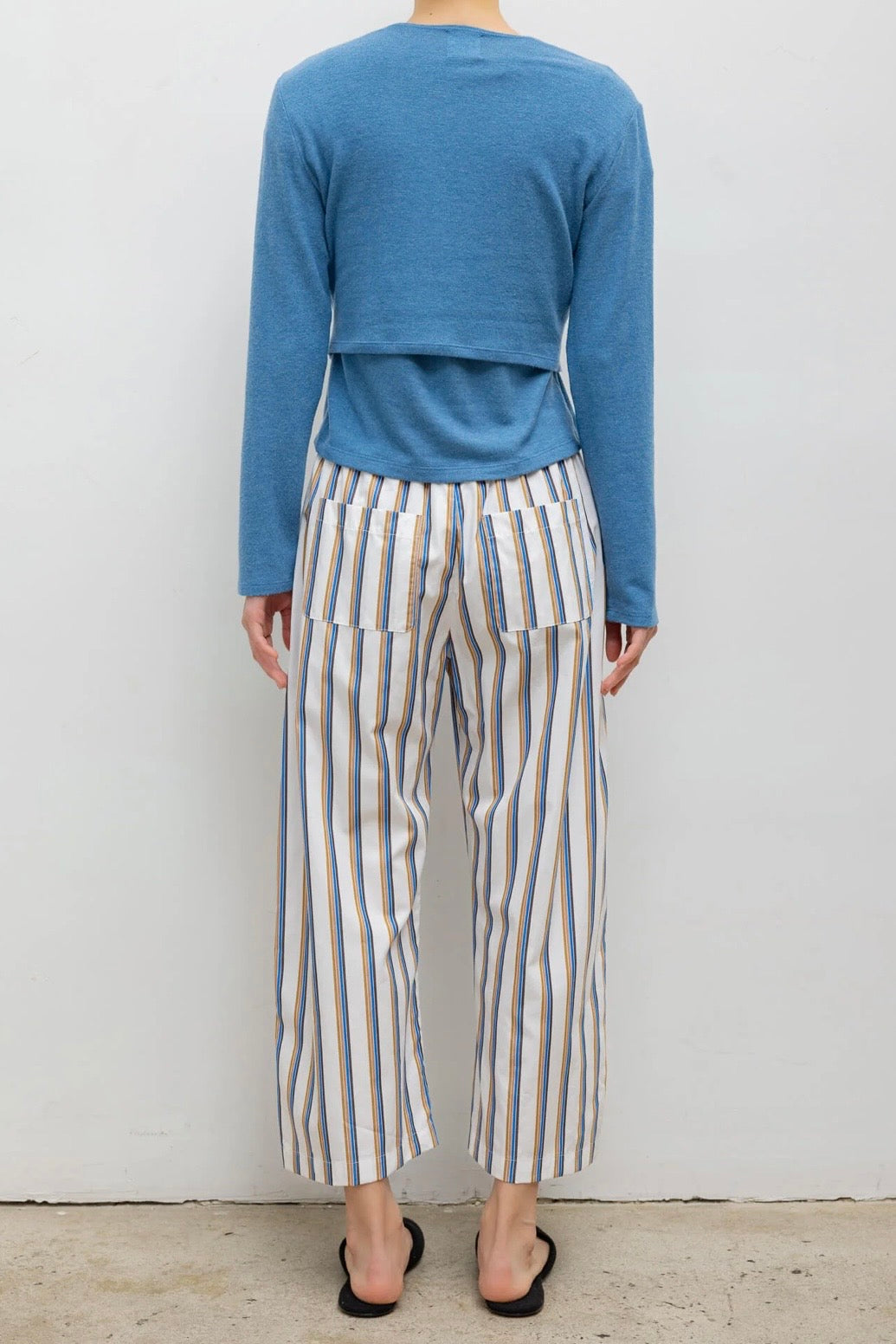 YOSHI STRIPE CROP PANT