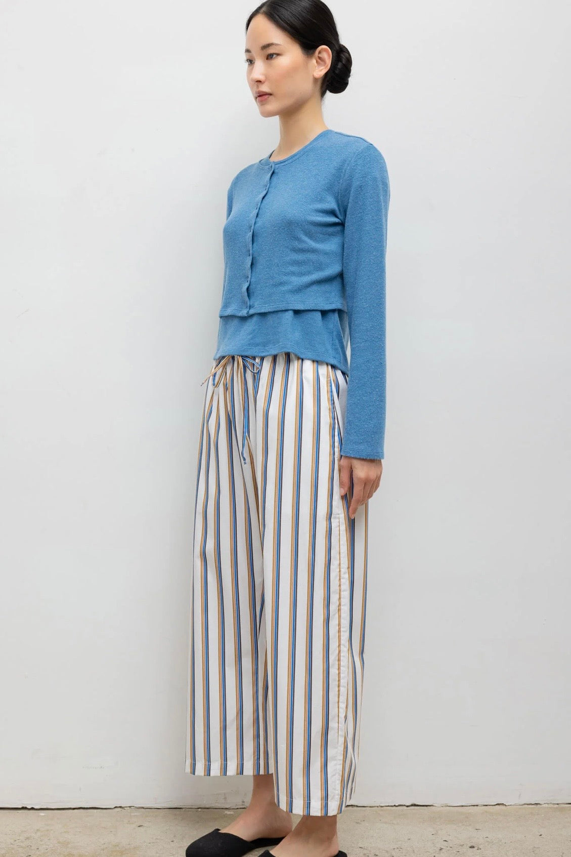 YOSHI STRIPE CROP PANT