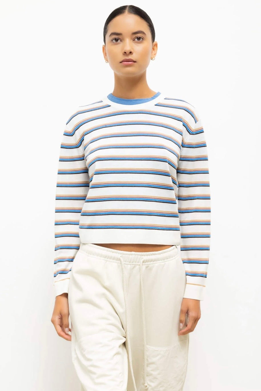 JAMES STRIPE CLASSIC CREW