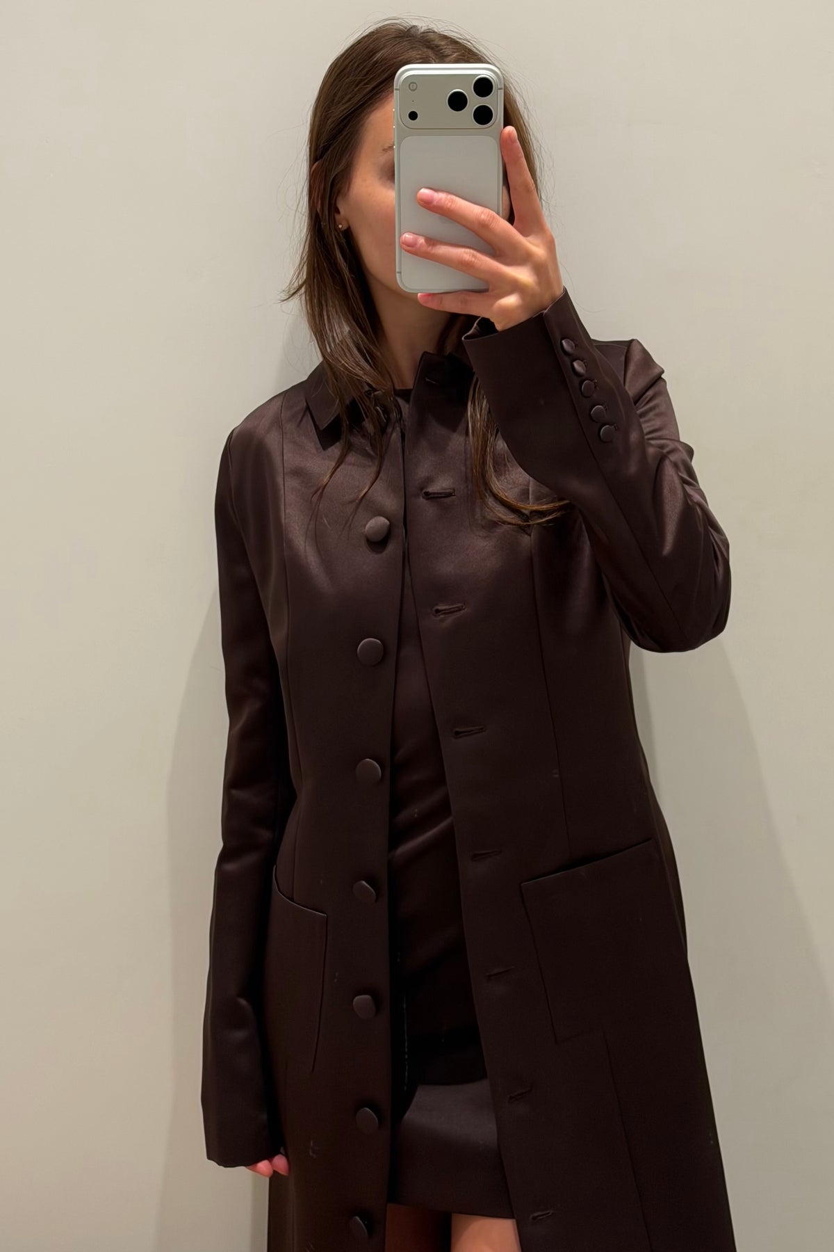 DANI SATIN COAT