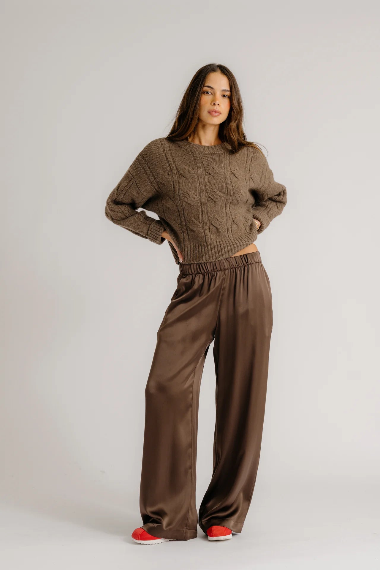 PANTALON LARGE EN SOIE BRYNN