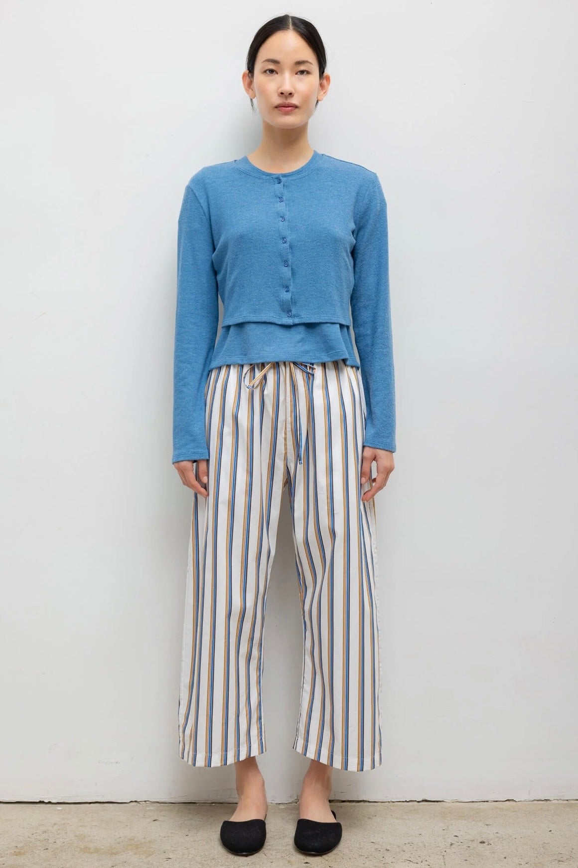 YOSHI STRIPE CROP PANT