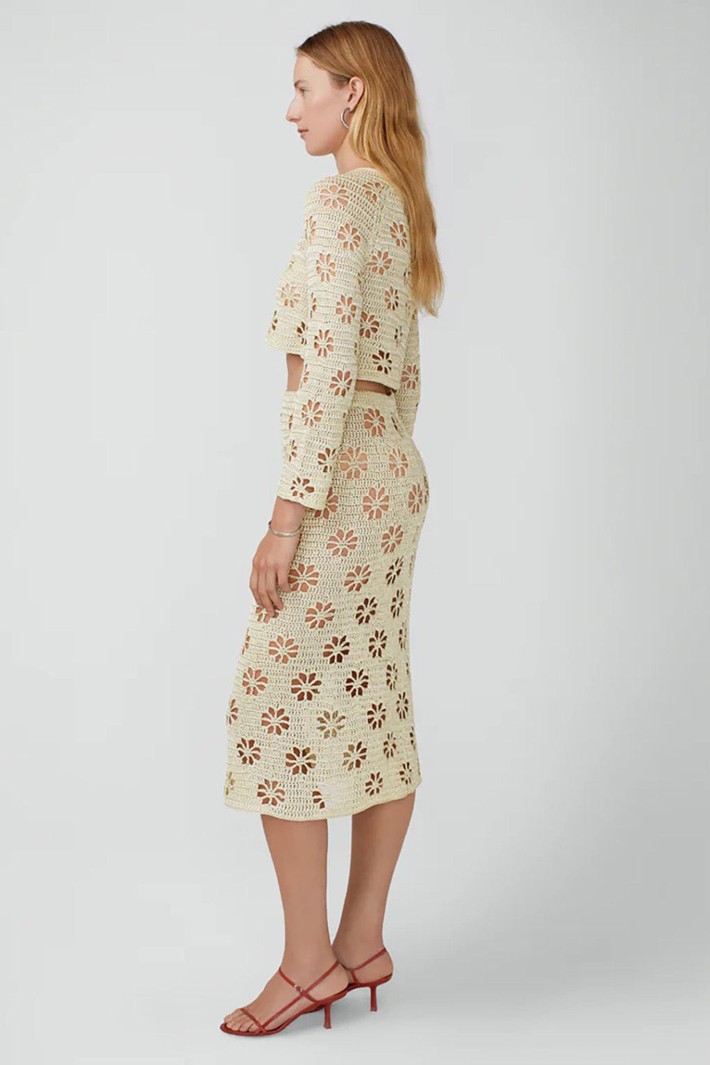 FLOWER CROCHET CARDIGAN