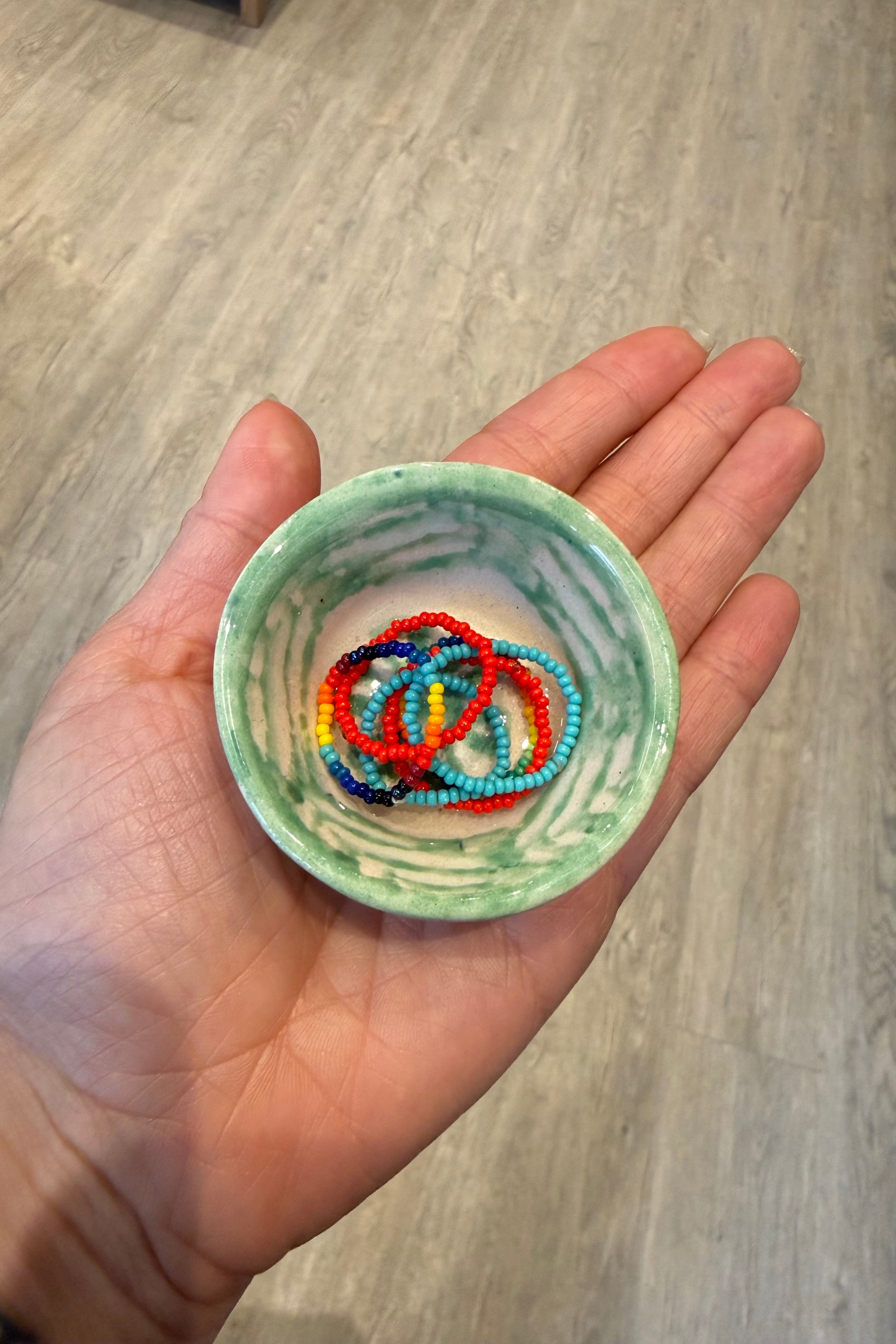 MINI CLAY BOWL IN DARK BLUE