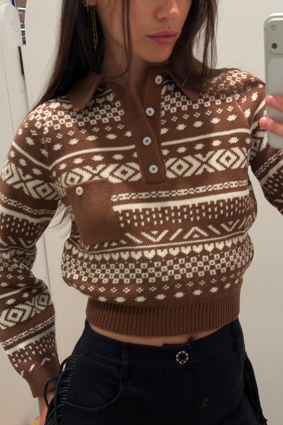 LIZA FAIR ISLE TOP