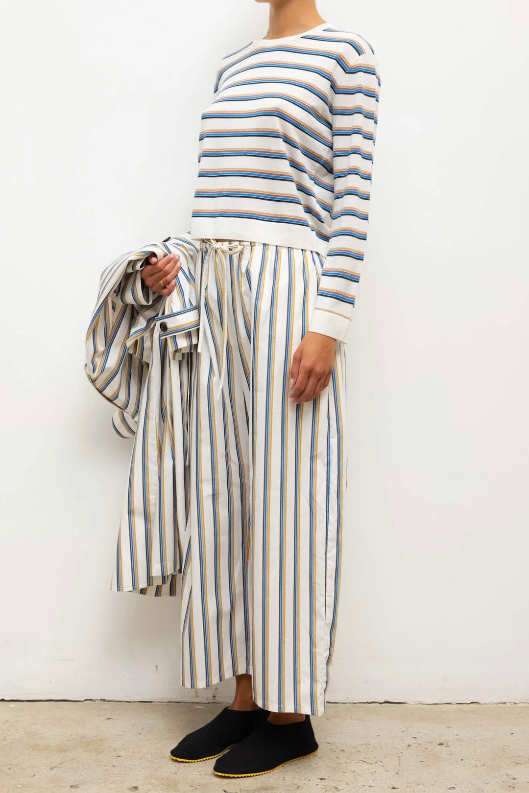 YOSHI STRIPE CROP PANT