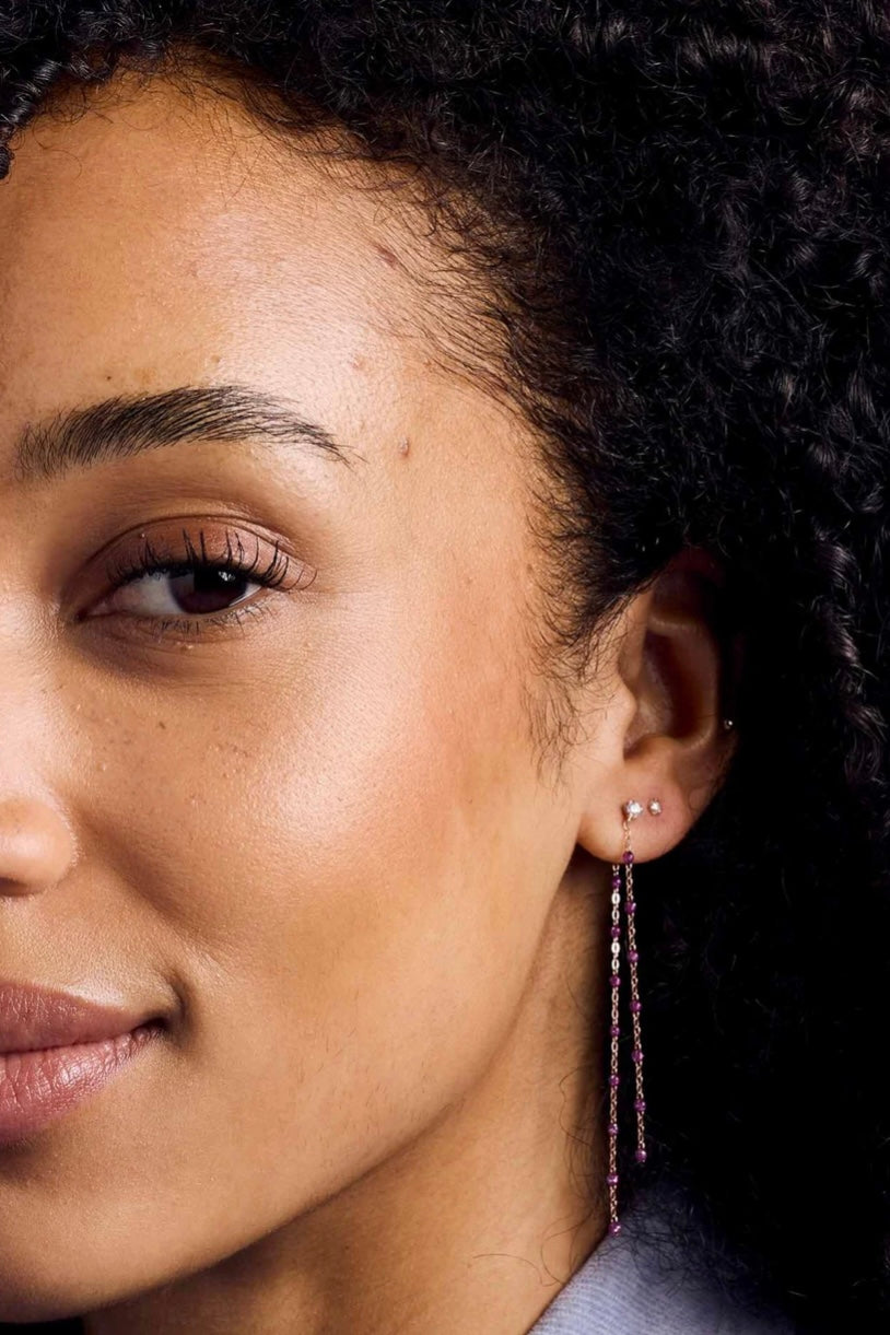 CLASSIC DIAMOND DANCING EARRINGS IN GALAXY