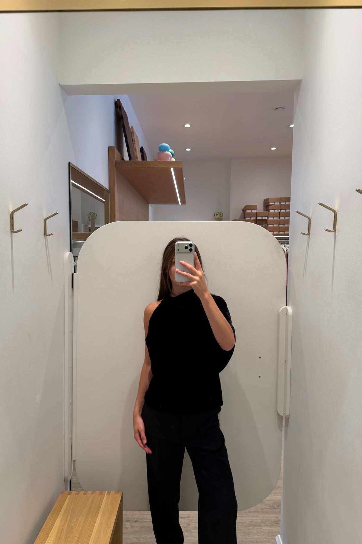 DRAPED OPEN BACK SILK VELVET TOP