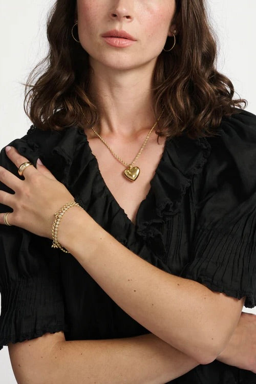 XL HELIUM HEART PENDANT NECKLACE