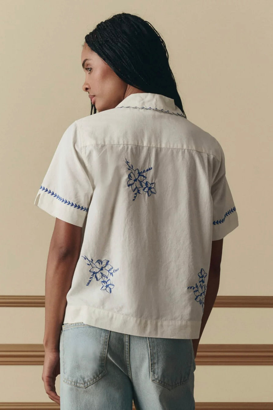 THE BOWLING SHIRT WITH HANKY EMBROIDERY