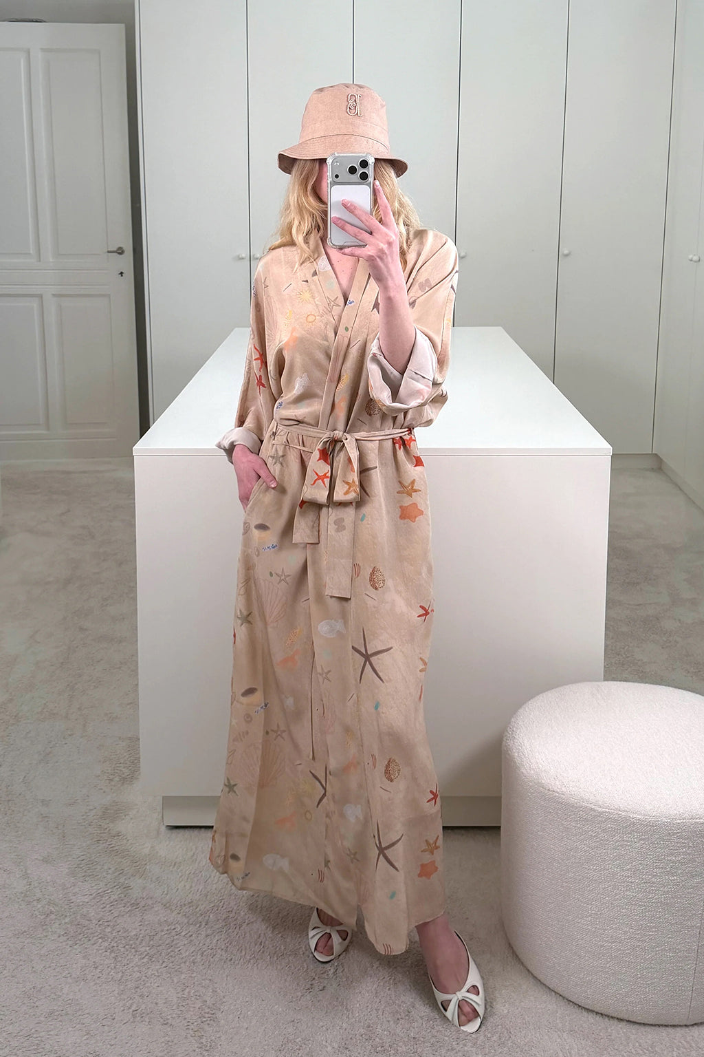 PEIGNOIR SILK ROBE DRESS