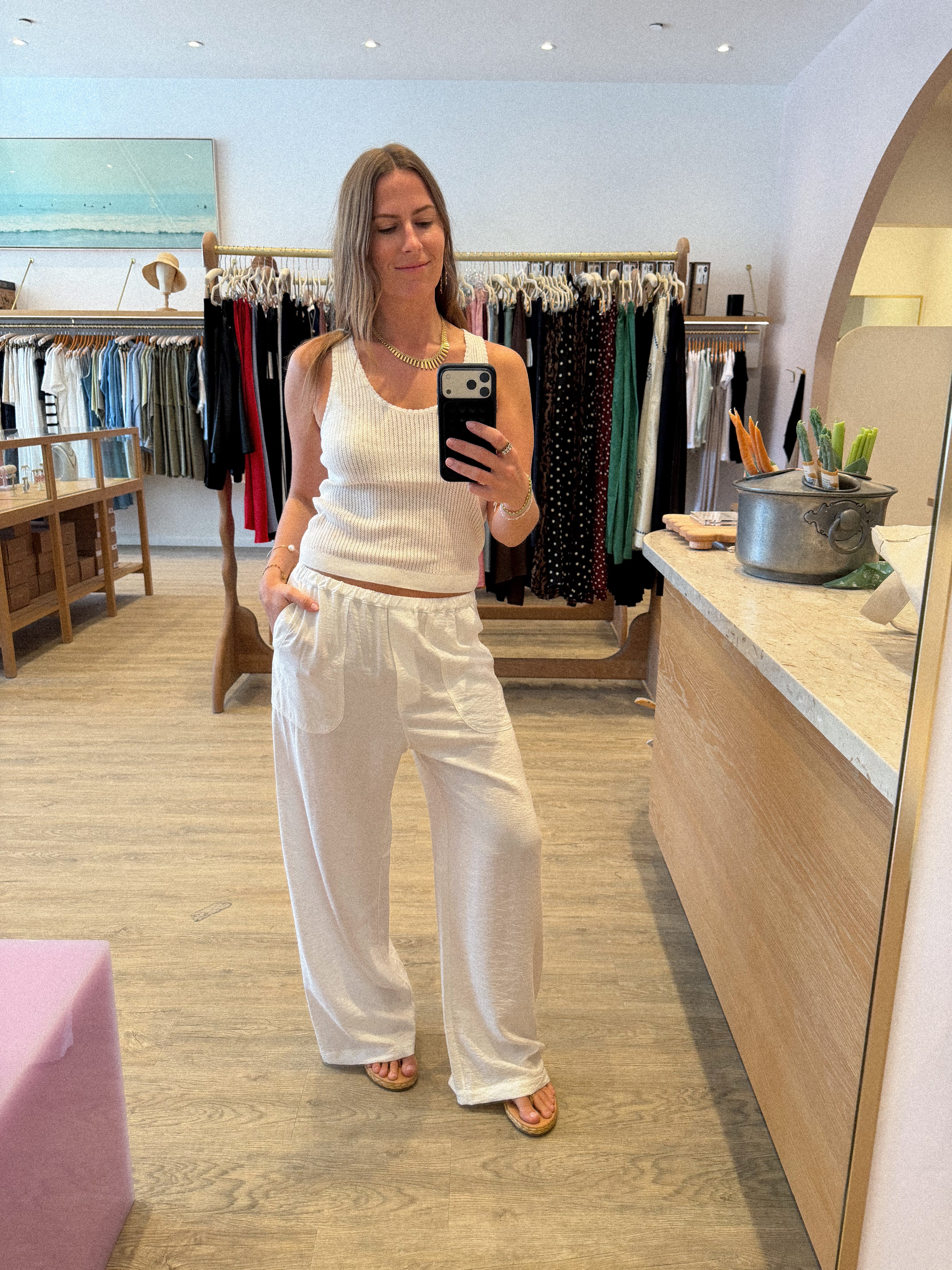 JUNA SCOOP NECK TANK TOP