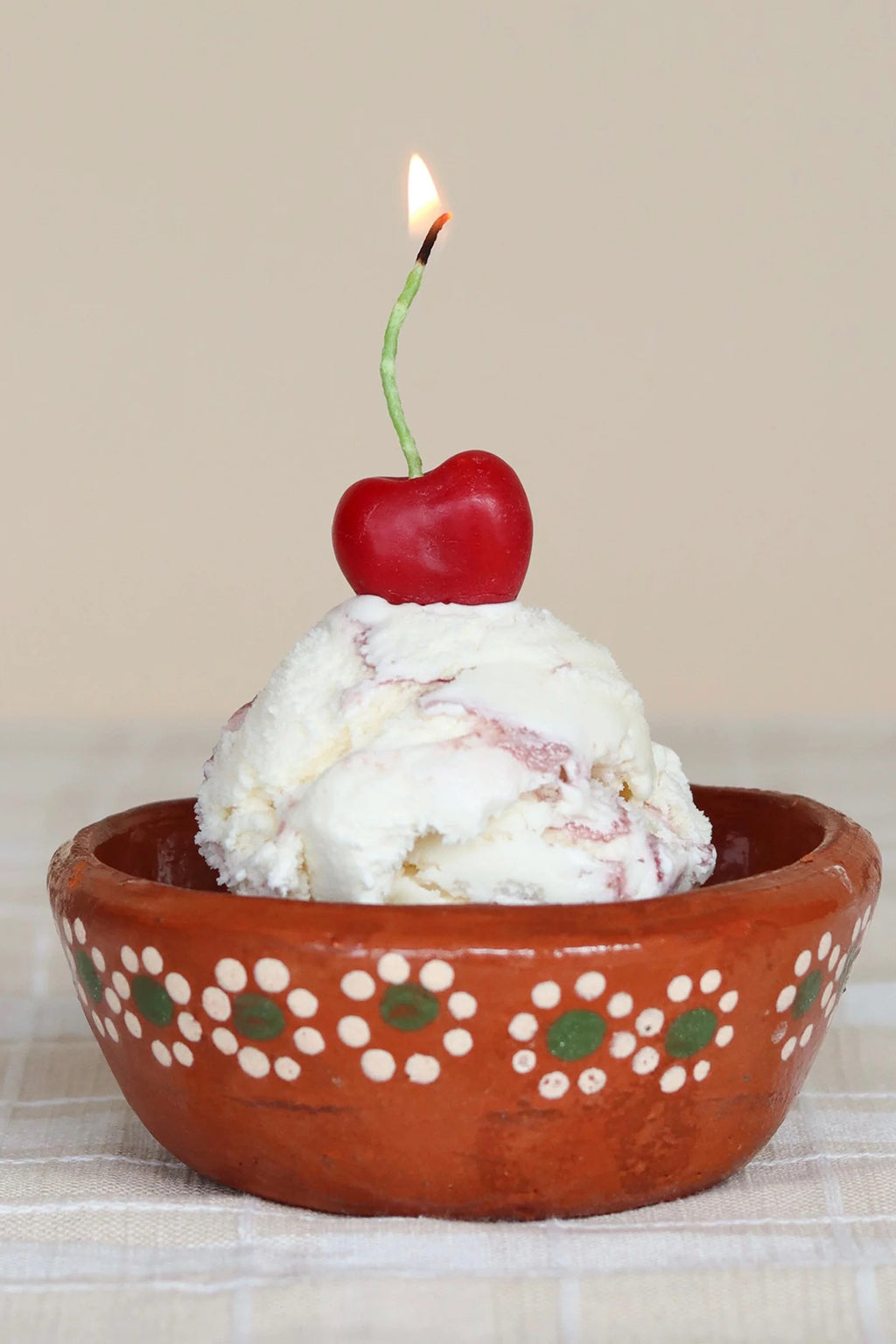CHERRY BIRTHDAY CANDLES - SET OF 5
