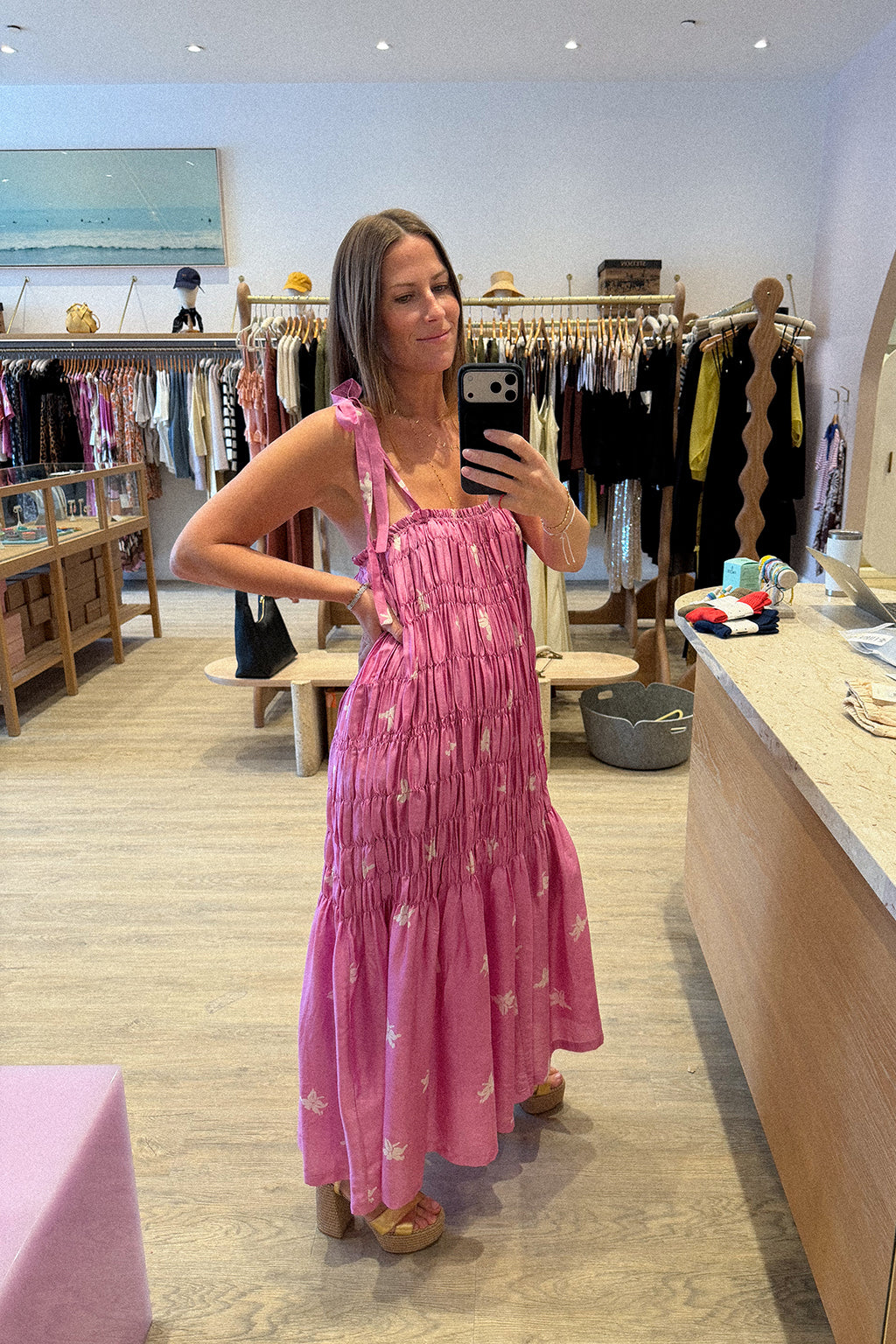 EMRYS PINK JASMINE DRESS