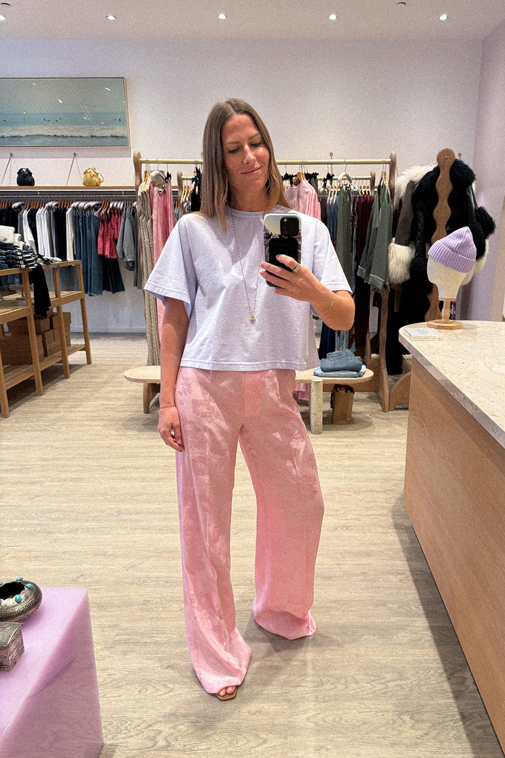 PANTALON BOUQUET JACQUARD