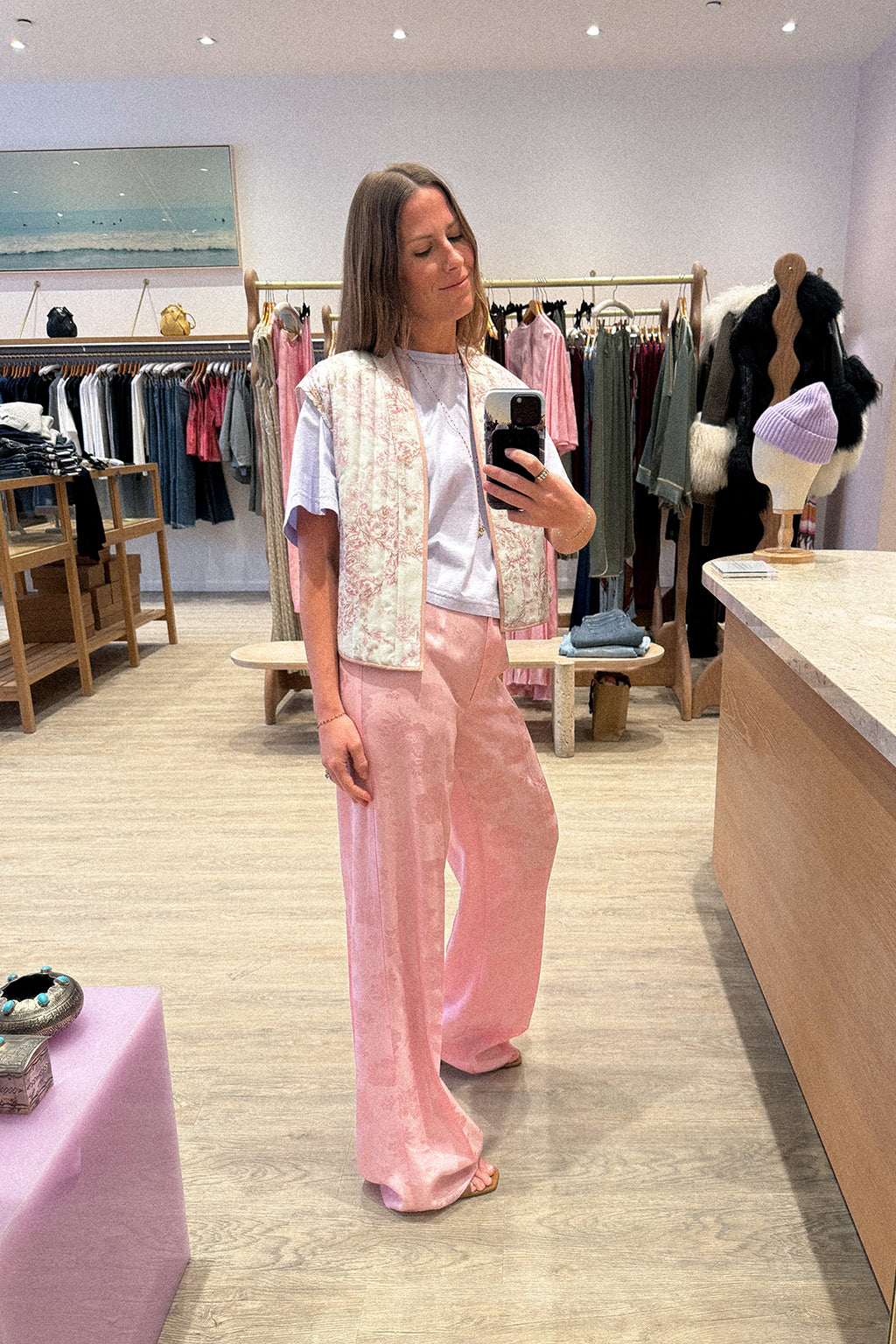 PANTALON BOUQUET JACQUARD